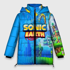 Женская зимняя куртка 3D с принтом SONIC EARTH в городе Новоалтайск, верх — 100% полиэстер; подкладка — 100% полиэстер; утеплитель — 100% полиэстер | длина ниже бедра, силуэт Оверсайз. Есть воротник-стойка, отстегивающийся капюшон и ветрозащитная планка. 

Боковые карманы с листочкой на кнопках и внутренний карман на молнии | hedgehog | metal sonic | silver | silver the hedgehog | sonic | sonic boom | sonic the hedgehog | ёж сонник | игры | соник | фильмы