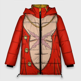 Женская зимняя куртка 3D с принтом One Piece Со шляпой в городе Новоалтайск, верх — 100% полиэстер; подкладка — 100% полиэстер; утеплитель — 100% полиэстер | длина ниже бедра, силуэт Оверсайз. Есть воротник-стойка, отстегивающийся капюшон и ветрозащитная планка. 

Боковые карманы с листочкой на кнопках и внутренний карман на молнии | anime | kaido | luffy | manga | one piece | theory | zoro | большой куш | ван | луффи | манга | манки д | мульт | пираты | пис | рыжий | сёнэн | сериал | шанкс