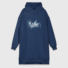 Платье-худи хлопок с принтом Korn в городе Новоалтайск,  |  | korn | koяn | джонатан дэвис | корн | ню метал | нюметал | рок