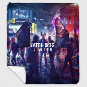 Плед с рукавами с принтом WATCH DOGS LEGION в городе Новоалтайск, 100% полиэстер | Закругленные углы, все края обработаны. Ткань не мнется и не растягивается. Размер 170*145 | action | ct os | ded sec | fox | game | hacker | legion | watch dogs | watch dogs 2 | watch dogs legion | знак лиса | игра | компьютерная игра | легион | хакер