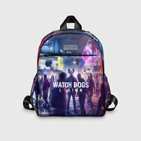 Детский рюкзак 3D с принтом WATCH DOGS LEGION | ЛЕГИОН в городе Новоалтайск, 100% полиэстер | лямки с регулируемой длиной, сверху петелька, чтобы рюкзак можно было повесить на вешалку. Основное отделение закрывается на молнию, как и внешний карман. Внутри дополнительный карман. По бокам два дополнительных кармашка | Тематика изображения на принте: action | ct os | ded sec | fox | game | hacker | legion | watch dogs | watch dogs 2 | watch dogs legion | знак лиса | игра | компьютерная игра | легион | хакер