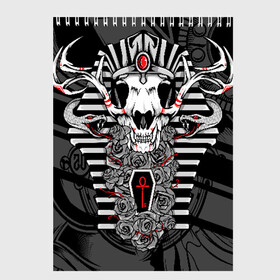 Скетчбук с принтом Anubis - dead god в городе Новоалтайск, 100% бумага
 | 48 листов, плотность листов — 100 г/м2, плотность картонной обложки — 250 г/м2. Листы скреплены сверху удобной пружинной спиралью | Тематика изображения на принте: anubis | dog | egypt | flowers | god | head | божество | голова | змеи | клыки | рога | собака | цветы