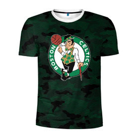 Мужская футболка 3D спортивная с принтом Boston Celtics в городе Новоалтайск, 100% полиэстер с улучшенными характеристиками | приталенный силуэт, круглая горловина, широкие плечи, сужается к линии бедра | boston | boston celtics | celtics | nba | баскетбол | бостон | бостон селтикс | нба | селтикс