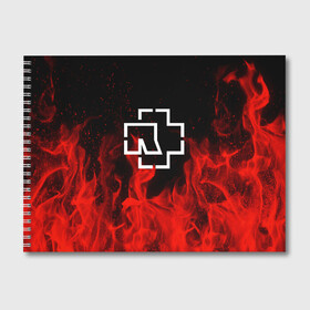 Альбом для рисования с принтом RAMMSTEIN в городе Новоалтайск, 100% бумага
 | матовая бумага, плотность 200 мг. | fire | metallica | music | rammstein | rock | металл | металлика | музыка | огонь | пламя | раммштайн | рок | рок группа