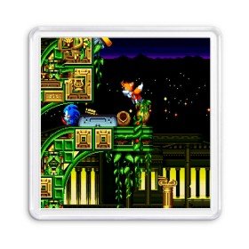 Магнит 55*55 с принтом SONIC в городе Новоалтайск, Пластик | Размер: 65*65 мм; Размер печати: 55*55 мм | hedgehog | metal sonic | silver | silver the hedgehog | sonic | sonic boom | sonic the hedgehog | ёж сонник | игры | соник | фильмы