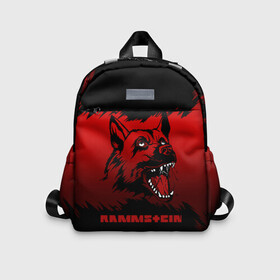 Детский рюкзак 3D с принтом Rammstein dog в городе Новоалтайск, 100% полиэстер | лямки с регулируемой длиной, сверху петелька, чтобы рюкзак можно было повесить на вешалку. Основное отделение закрывается на молнию, как и внешний карман. Внутри дополнительный карман. По бокам два дополнительных кармашка | 2019 | dog | du hast | german | lindemann | rammstein | rammsteinfan | ramstein | till | группы | линдеманн | метал | музыка | овчарка | рамштаин | рамштайн | рамштейн | рок | собака | тилль | тиль