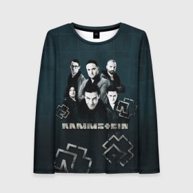 Женский лонгслив 3D с принтом Rammstein в городе Новоалтайск, 100% полиэстер | длинные рукава, круглый вырез горловины, полуприлегающий силуэт | du hast | lindemann | rammstein | rammsteinfan | ramstein | till | группы | линдеманн | метал | музыка | рамштаин | рамштайн | рамштейн | рок | тилль | тиль