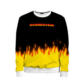 Детский свитшот 3D с принтом RAMMSTEIN в городе Новоалтайск, 100% полиэстер | свободная посадка, прямой крой, мягкая тканевая резинка на рукавах и понизу свитшота | music | rammstein | rock | группа | музыка | музыканты | рамштайн | рок