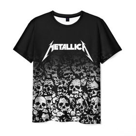 Мужская футболка 3D с принтом METALLICA (НА СПИНЕ) в городе Новоалтайск, 100% полиэфир | прямой крой, круглый вырез горловины, длина до линии бедер | matters metallica | music | nothing else | rock | trash metal | группа | музыка | музыканты | рок | трэш металл