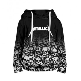 Детская толстовка 3D с принтом METALLICA (НА СПИНЕ) в городе Новоалтайск, 100% полиэстер | двухслойный капюшон со шнурком для регулировки, мягкие манжеты на рукавах и по низу толстовки, спереди карман-кенгуру с мягким внутренним слоем | Тематика изображения на принте: matters metallica | music | nothing else | rock | trash metal | группа | музыка | музыканты | рок | трэш металл