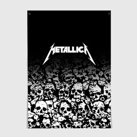 Постер с принтом METALLICA (НА СПИНЕ) в городе Новоалтайск, 100% бумага
 | бумага, плотность 150 мг. Матовая, но за счет высокого коэффициента гладкости имеет небольшой блеск и дает на свету блики, но в отличии от глянцевой бумаги не покрыта лаком | Тематика изображения на принте: matters metallica | music | nothing else | rock | trash metal | группа | музыка | музыканты | рок | трэш металл
