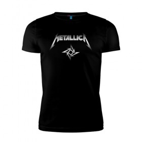 Мужская футболка премиум с принтом METALLICA (НА СПИНЕ) в городе Новоалтайск, 92% хлопок, 8% лайкра | приталенный силуэт, круглый вырез ворота, длина до линии бедра, короткий рукав | matters metallica | music | nothing else | rock | trash metal | группа | музыка | музыканты | рок | трэш металл