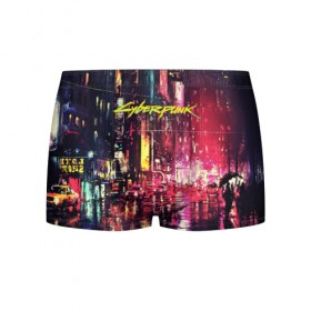 Мужские трусы 3D с принтом CYBERPUNK 2077 в городе Новоалтайск, 50% хлопок, 50% полиэстер | классическая посадка, на поясе мягкая тканевая резинка | 2077 | cd projekt red | cyberpunk | cyberpunk 2077 | game | арт | будущее | видеоигра | игра | киберпанк 2077 | киборг | киборги