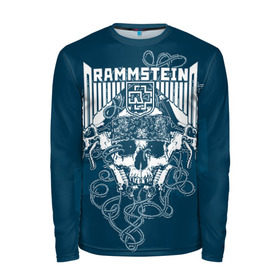 Мужской лонгслив 3D с принтом Rammstein в городе Новоалтайск, 100% полиэстер | длинные рукава, круглый вырез горловины, полуприлегающий силуэт | Тематика изображения на принте: du hast | heavy | herzeleid | metal | mutter | rammstein | reise | rosenrot | sehnsucht | till lindemann | группа | метал | рамштайн | рок | тилль линдеманн | хард