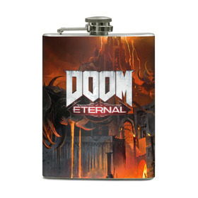 Фляга с принтом DOOM Eternal в городе Новоалтайск, металлический корпус | емкость 0,22 л, размер 125 х 94 мм. Виниловая наклейка запечатывается полностью | bethesda | dead | death | doom | doom eternal | game | games | metal | monster | ps4 | space | steam | xbox | дум | игра | космос | метал | меч | экшн
