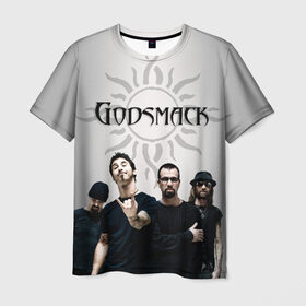 Мужская футболка 3D с принтом Godsmack в городе Новоалтайск, 100% полиэфир | прямой крой, круглый вырез горловины, длина до линии бедер | alternative | american rock | crimson | grunge | hardrock | heavy | heavy metal | i stand alone | nu metal | post grunge | rock | sully erna | альтернатива | грандж | рок | хард рок | хэви
