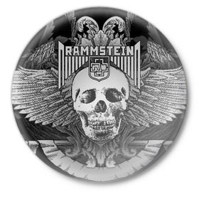 Значок с принтом Rammstein в городе Новоалтайск,  металл | круглая форма, металлическая застежка в виде булавки | du hast | heavy | herzeleid | metal | mutter | rammstein | reise | rosenrot | sehnsucht | till lindemann | группа | метал | рамштайн | рок | тилль линдеманн | хард