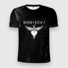 Мужская футболка 3D спортивная с принтом Bon Jovi в городе Новоалтайск, 100% полиэстер с улучшенными характеристиками | приталенный силуэт, круглая горловина, широкие плечи, сужается к линии бедра | bon jovi | john | альбом | арена | бон | бон джови | глэм | группа | джови | джон | метал | музыка | надпись | песни | поп | попрок | рок | рокер | смайл | солист | софт | стена | хард | хеви | хевиметал