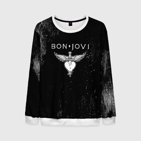 Мужской свитшот 3D с принтом Bon Jovi в городе Новоалтайск, 100% полиэстер с мягким внутренним слоем | круглый вырез горловины, мягкая резинка на манжетах и поясе, свободная посадка по фигуре | bon jovi | john | альбом | арена | бон | бон джови | глэм | группа | джови | джон | метал | музыка | надпись | песни | поп | попрок | рок | рокер | смайл | солист | софт | стена | хард | хеви | хевиметал
