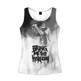 Женская майка 3D с принтом Bring Me the Horizon в городе Новоалтайск, 100% полиэстер | круглая горловина, прямой силуэт, длина до линии бедра | bmth | bring me the horizon | альтернативный | бмт | бмтх | бмтш | брин | бринг | горизонт | достань для меня | дэткор | зе | метал | ми | рок | хоризон | электроник