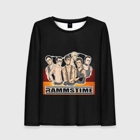Женский лонгслив 3D с принтом Rammstein в городе Новоалтайск, 100% полиэстер | длинные рукава, круглый вырез горловины, полуприлегающий силуэт | rammstein | till lindemann | берлин | германия | металл | музыка | рамштайн | тилль линдеманн