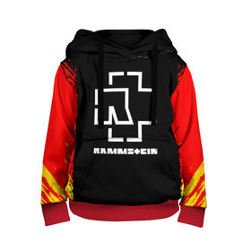 Детская толстовка 3D с принтом RAMMSTEIN в городе Новоалтайск, 100% полиэстер | двухслойный капюшон со шнурком для регулировки, мягкие манжеты на рукавах и по низу толстовки, спереди карман-кенгуру с мягким внутренним слоем | Тематика изображения на принте: music | rammstein | rock | группа | музыка | музыканты | рамштайн | рок