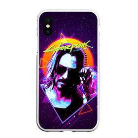 Чехол для iPhone XS Max матовый с принтом Киану Ривз Cyberpunk 2077 в городе Новоалтайск, Силикон | Область печати: задняя сторона чехла, без боковых панелей | cyber | cyberpunk 2077 | keanu reeves | retro | винтаж | киану ривз | кибер | киберпанк | ретро