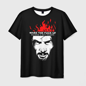Мужская футболка 3D с принтом SAMURAI KEANU REEVES в городе Новоалтайск, 100% полиэфир | прямой крой, круглый вырез горловины, длина до линии бедер | Тематика изображения на принте: 2019 | cd project red | cyberpunk 2077 | hacker | keanu reeves | maelstrom | militech | night city | quadra | samurai | sci fi | trauma team | v | ви | киану ривз | киберпанк 2077 | логотип | роботы | самураи | фантаст