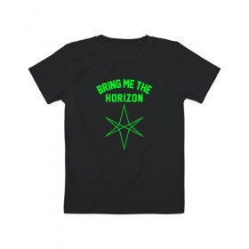 Детская футболка хлопок с принтом Bring Me the Horizon в городе Новоалтайск, 100% хлопок | круглый вырез горловины, полуприлегающий силуэт, длина до линии бедер | bmth | bring me the horizon | альтернативный | бмт | бмтх | бмтш | брин | бринг | горизонт | достань для меня | дэткор | зе | метал | ми | рок | хоризон | электроник