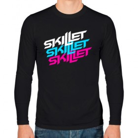 Мужской лонгслив хлопок с принтом SKILLET в городе Новоалтайск, 100% хлопок |  | music | rock | skillet | группа | музыка | музыканты | рок