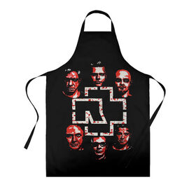 Фартук 3D с принтом Rammstein в городе Новоалтайск, 100% полиэстер | общий размер — 65 х 85 см, ширина нагрудника — 26 см, горловина — 53 см, длина завязок — 54 см, общий обхват в поясе — 173 см. Принт на завязках и на горловине наносится с двух сторон, на основной части фартука — только с внешней стороны | du hast | heavy | herzeleid | metal | mutter | rammstein | reise | rosenrot | sehnsucht | till lindemann | группа | метал | рамштайн | рок | тилль линдеманн | хард