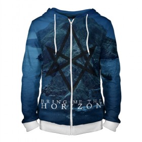 Мужская толстовка 3D на молнии с принтом Bring Me the Horizon в городе Новоалтайск, 100% полиэстер | длина до линии бедра, манжеты и пояс оформлены мягкой тканевой резинкой, двухслойный капюшон со шнурком для регулировки, спереди молния, по бокам два кармана | amo | bmth | bring me the horizon | oliver sykes | амо | оливер сайкс