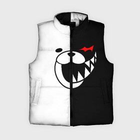 Женский жилет утепленный 3D с принтом Monokuma открыл рот в городе Новоалтайск,  |  | anime | bear | black  white | danganronpa | kurokuma | monodam | monokuma | monomi | monotaro | pink | rabbit | school | shirokuma | аниме | главарь | мoноми | монокума | черно белый | школа