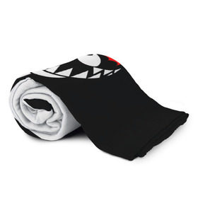 Плед 3D с принтом MONOKUMA в городе Новоалтайск, 100% полиэстер | закругленные углы, все края обработаны. Ткань не мнется и не растягивается | anime | bear | black  white | danganronpa | kurokuma | monodam | monokuma | monomi | monotaro | pink | rabbit | school | shirokuma | аниме | главарь | мoноми | монокума | черно белый | школа
