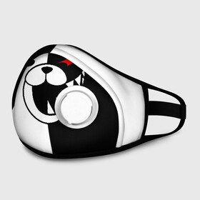 Маска из неопрена с принтом MONOKUMA в городе Новоалтайск, неопрен 100% | Форма огибающая нос. Резинки для ушей с дополнительной резинкой на затылке. Клапан для выдоха для активного дыхания при занятиях спортом. Эластичный материал маски и окантовки для лучшего растяжения и прилегания маски.  | anime | bear | black  white | danganronpa | kurokuma | monodam | monokuma | monomi | monotaro | pink | rabbit | school | shirokuma | аниме | главарь | мoноми | монокума | черно белый | школа