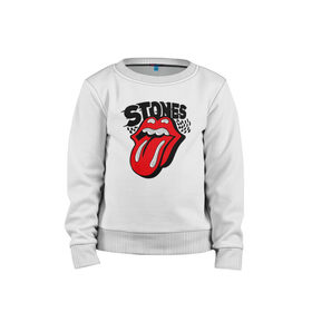 Детский свитшот хлопок с принтом the rolling stones в городе Новоалтайск, 100% хлопок | круглый вырез горловины, эластичные манжеты, пояс и воротник | roll stone | rolling stone скачать | rolling stones | rolling stones лучшее | the rolling stones | купить футболку rolling stones | рок | рок н ролл | футболка rolling stones
