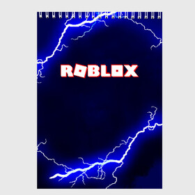 Скетчбук с принтом ROBLOX в городе Новоалтайск, 100% бумага
 | 48 листов, плотность листов — 100 г/м2, плотность картонной обложки — 250 г/м2. Листы скреплены сверху удобной пружинной спиралью | game | gamer | logo | minecraft | roblox | simulator | игра | конструктор | лого | симулятор | строительство | фигура