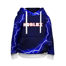Детская толстовка 3D с принтом ROBLOX в городе Новоалтайск, 100% полиэстер | двухслойный капюшон со шнурком для регулировки, мягкие манжеты на рукавах и по низу толстовки, спереди карман-кенгуру с мягким внутренним слоем | Тематика изображения на принте: game | gamer | logo | minecraft | roblox | simulator | игра | конструктор | лого | симулятор | строительство | фигура