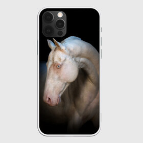 Чехол для iPhone 12 Pro Max Белая лошадь: в городе Новоалтайск, Силикон | | animal | black | breed | horse | muscle | muzzle | strength | unusual | white | белый | животное | конь | лошадь | мышцы | необычный | порода | сила | скакун