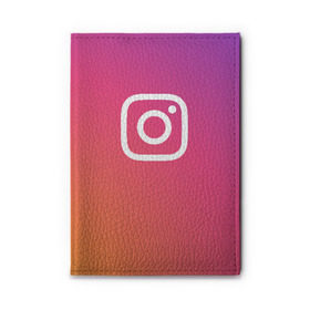 Обложка для автодокументов с принтом Instagram в городе Новоалтайск, натуральная кожа |  размер 19,9*13 см; внутри 4 больших “конверта” для документов и один маленький отдел — туда идеально встанут права | instagram | photo | инстаблогер | инстаграм | интернет | сеть | социальная | фото