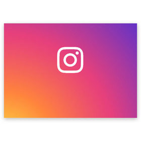 Поздравительная открытка с принтом Instagram в городе Новоалтайск, 100% бумага | плотность бумаги 280 г/м2, матовая, на обратной стороне линовка и место для марки
 | Тематика изображения на принте: instagram | photo | инстаблогер | инстаграм | интернет | сеть | социальная | фото