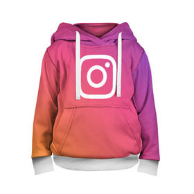 Детская толстовка 3D с принтом Instagram в городе Новоалтайск, 100% полиэстер | двухслойный капюшон со шнурком для регулировки, мягкие манжеты на рукавах и по низу толстовки, спереди карман-кенгуру с мягким внутренним слоем | instagram | photo | инстаблогер | инстаграм | интернет | сеть | социальная | фото