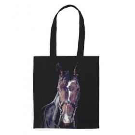 Сумка 3D повседневная с принтом Лошадь в городе Новоалтайск, 100% полиэстер | Плотность: 200 г/м2; Размер: 34×35 см; Высота лямок: 30 см | 