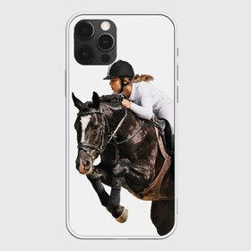 Чехол для iPhone 12 Pro Max с принтом Наездница в городе Новоалтайск, Силикон |  | Тематика изображения на принте: animal | coffee | girl | harness | horse | rider | riding | sport | white | woman | белый | девушка | езда | женщина | животное | конь | кофейный | лошадь | наездница | сбруя | спорт