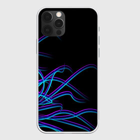 Чехол для iPhone 12 Pro Max с принтом Неоновые Щупальцы в городе Новоалтайск, Силикон |  | неон | неоновые линии | неоновые щупальцы | неоновый принт