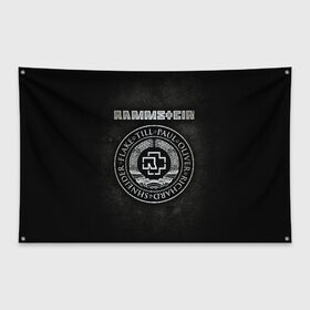 Флаг-баннер с принтом Rammstein в городе Новоалтайск, 100% полиэстер | размер 67 х 109 см, плотность ткани — 95 г/м2; по краям флага есть четыре люверса для крепления | lindemann | rammstain | rammstein | rammstein 2019 | ramstein | группы | метал | музыка | рок | тилль линдеманн