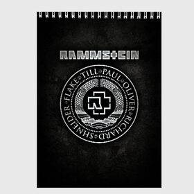 Скетчбук с принтом Rammstein в городе Новоалтайск, 100% бумага
 | 48 листов, плотность листов — 100 г/м2, плотность картонной обложки — 250 г/м2. Листы скреплены сверху удобной пружинной спиралью | lindemann | rammstain | rammstein | rammstein 2019 | ramstein | группы | метал | музыка | рок | тилль линдеманн
