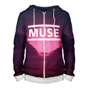 Мужская толстовка 3D на молнии с принтом MUSE в городе Новоалтайск, 100% полиэстер | длина до линии бедра, манжеты и пояс оформлены мягкой тканевой резинкой, двухслойный капюшон со шнурком для регулировки, спереди молния, по бокам два кармана | muse | music | rock | группа | музыка | музыканты | рок