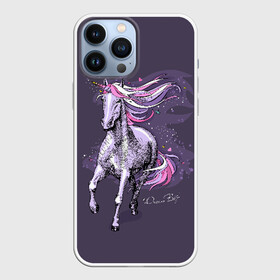 Чехол для iPhone 13 Pro Max с принтом Dream Big в городе Новоалтайск,  |  | animal | drawing | dream | fairytale | horn | magic | mane | purple | slogan | text | unicorn | волшебство | грива | единорог | животное | магия | мечта | рисунок | рог | сказочный | слоган | текст | фиолетовый