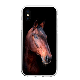 Чехол для iPhone XS Max матовый с принтом Гнедая лошадь в городе Новоалтайск, Силикон | Область печати: задняя сторона чехла, без боковых панелей | Тематика изображения на принте: animal | beautiful | black | brown | chocolate | eyes | gloss | horse | look | muzzle | portrait | взгляд | глаза | животное | конь | коричневый | красивый | лоск | лошадь | портрет | скакун | черный | шоколадный
